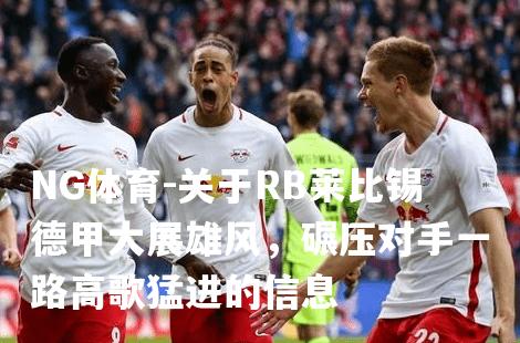 关于RB莱比锡德甲大展雄风，碾压对手一路高歌猛进的信息