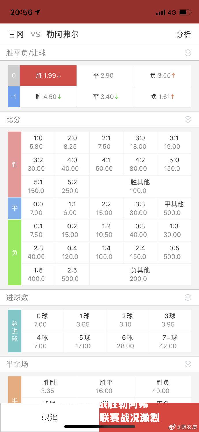 甘冈战胜勒阿弗尔，法国足球联赛战况激烈