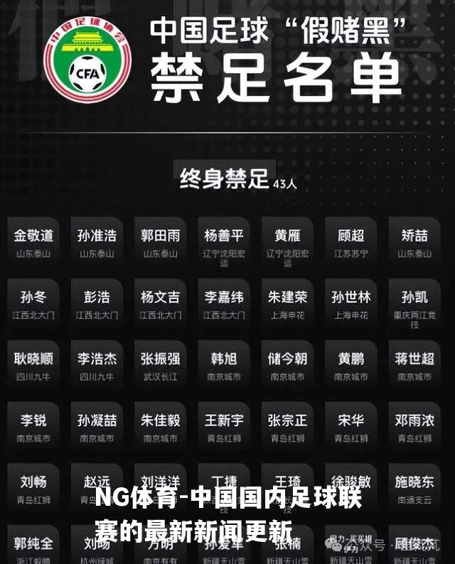 中国国内足球联赛的最新新闻更新